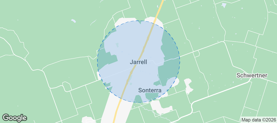 Jarrell Airbnb map